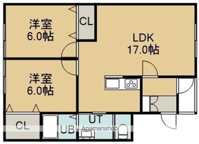 SPRING(2LDK/2階)の間取り写真