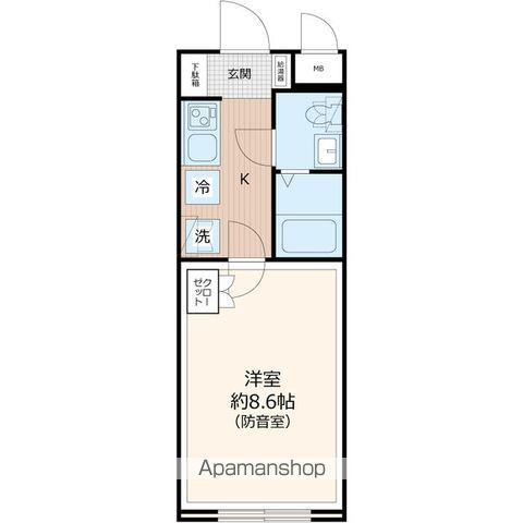 LIBERTE板橋本町(1K/2階)の間取り写真