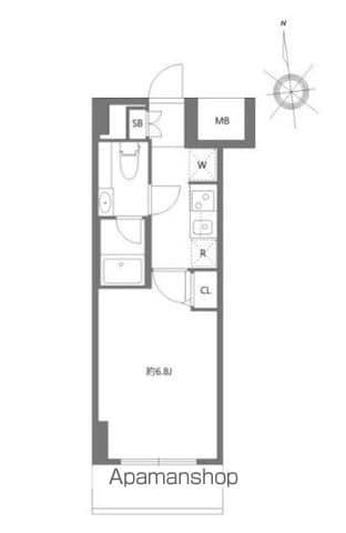 エヌステージジェイアール新白岡駅前(1K/9階)の間取り写真
