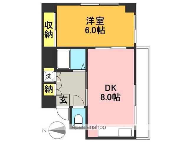 ボナールイズミ(1LDK/3階)の間取り写真