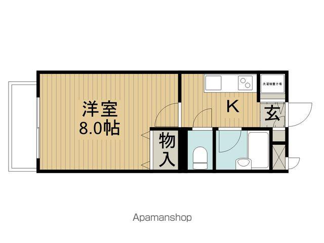 プリムローズ(1K/1階)の間取り写真