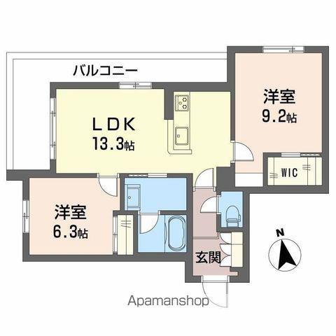 シャーメゾン東雲(2LDK/4階)の間取り写真