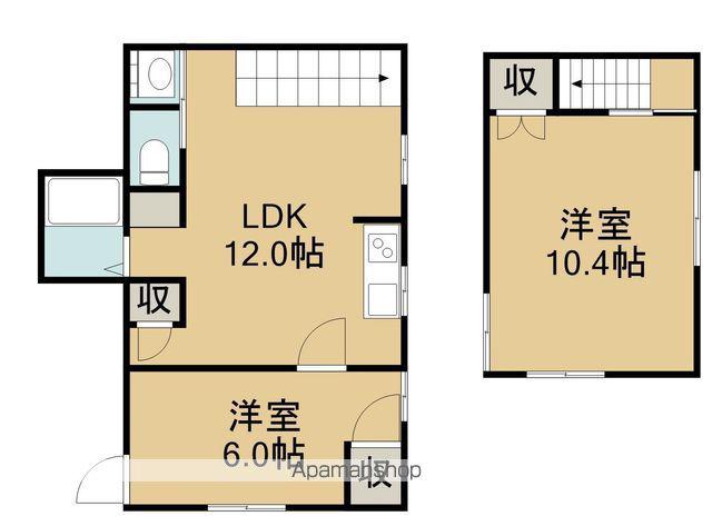 黒川荘(2LDK/1階)の間取り写真