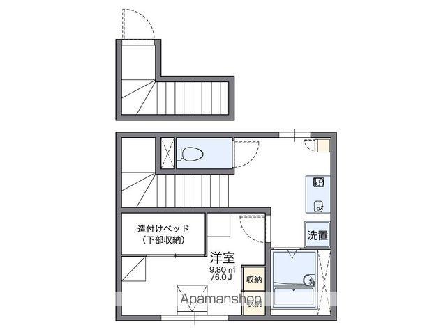 レオパレス北内(1K/2階)の間取り写真