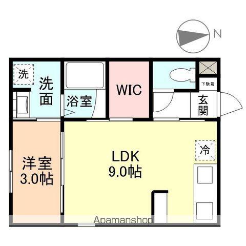 INTEGRAL大泉Ⅰ(1LDK/2階)の間取り写真
