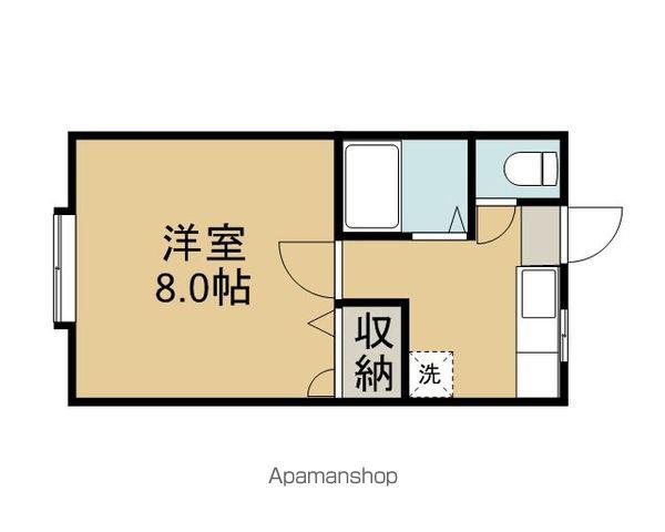 ツインズ(1K/2階)の間取り写真