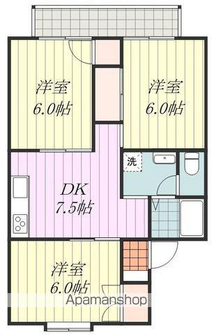 セジュール越智(3DK/2階)の間取り写真