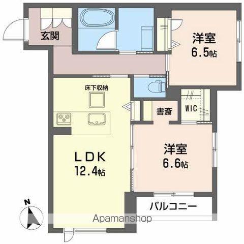 WAKURAS堰場(2LDK/1階)の間取り写真