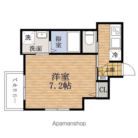 セレニテHOMMACHIグランデ(1K/6階)の間取り写真
