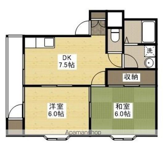森重ビル(2DK/3階)の間取り写真