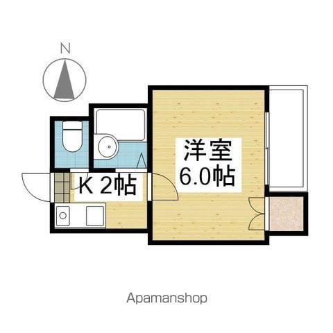 リリーフレジデンス清水町(1K/4階)の間取り写真