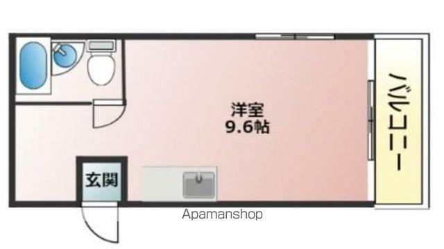 マイコーポ白国(ワンルーム/2階)の間取り写真