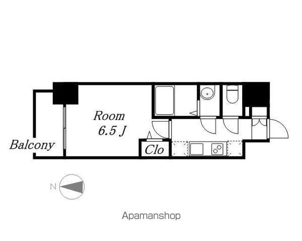 プレサンスNAGOYAシティオ(1K/3階)の間取り写真