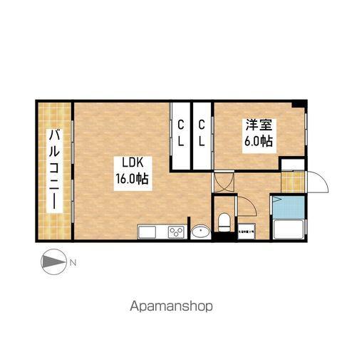 SAKURA檀渓(1LDK/4階)の間取り写真