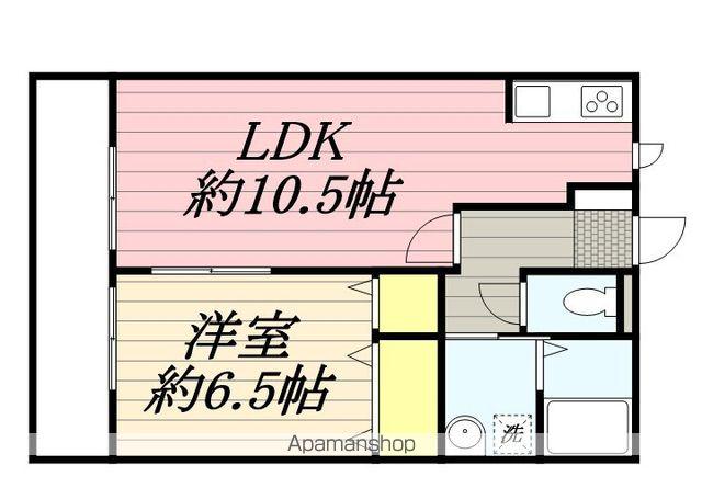 ANNEX F(1LDK/2階)の間取り写真