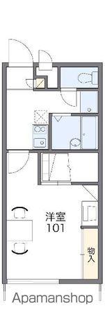 レオパレスコンフォール屋島(1K/1階)の間取り写真