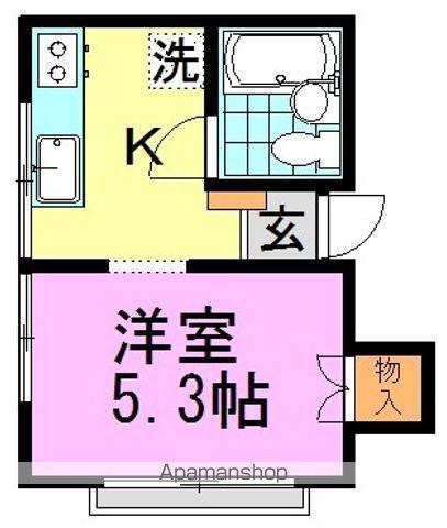 メゾンYK(1K/2階)の間取り写真