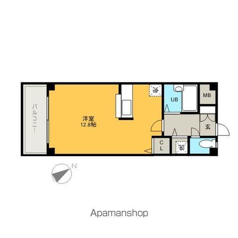 アザレアハイツ江撝(ワンルーム/3階)の間取り写真