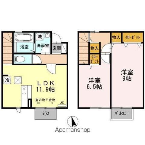 ヴェルドミール(2LDK)の間取り写真