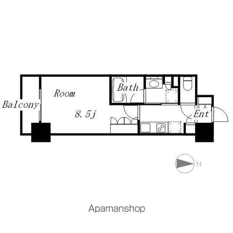 OKBアヴェニール菊井町(1K/9階)の間取り写真