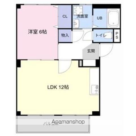 SURPLUS LEST(1LDK/1階)の間取り写真