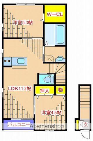 TAMARISK(2LDK/2階)の間取り写真