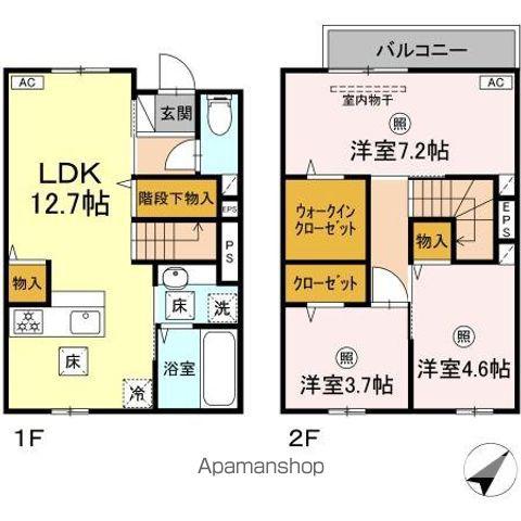 クラシア蟹原(3LDK)の間取り写真