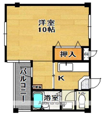 メゾンキャンパスⅡ(1K/1階)の間取り写真