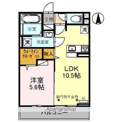 SOLUTIONS Ⅸ (1LDK/2階)の間取り写真