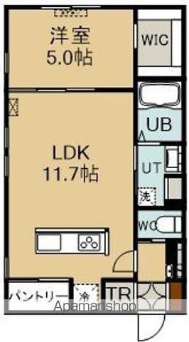 NORFINO FORTUNE(1LDK/2階)の間取り写真