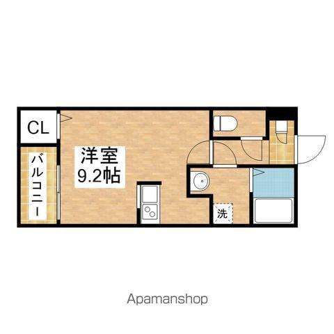 CALM御器所(ワンルーム/2階)の間取り写真