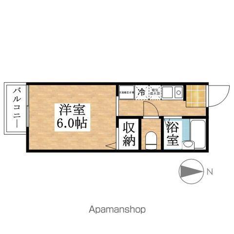 パークサイド五才美A棟(1K/1階)の間取り写真