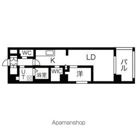 THE GD ONE(1LDK/5階)の間取り写真