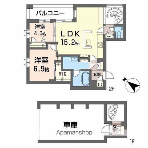 シャーメゾン 新屋敷 PREMIUM(2LDK/2階)の間取り写真