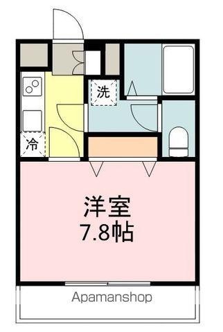 米ヶ袋ベルサンテ(1K/2階)の間取り写真