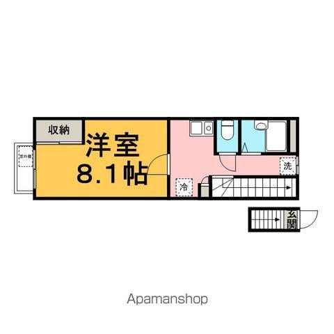 レオパレスマロンハイツ(1K/2階)の間取り写真