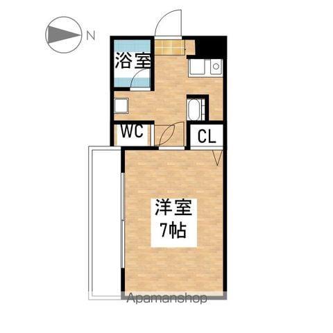 TS DREAM 栄(1K/6階)の間取り写真