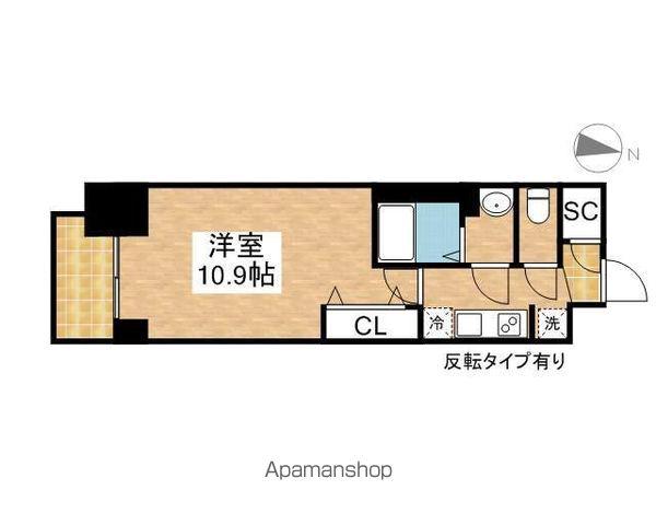 プレサンス丸の内リラティ(1K/10階)の間取り写真