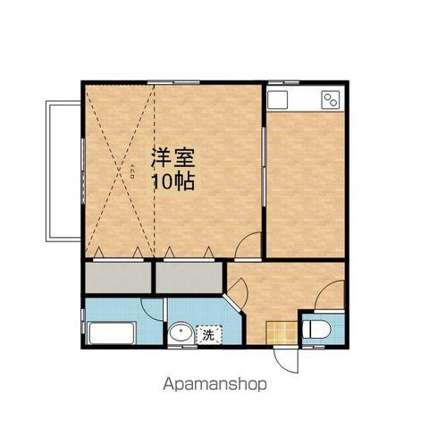 グリーンコーポカシマ(1DK/2階)の間取り写真