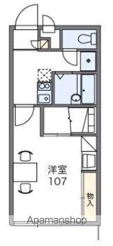 レオパレスエントラレ(1K/2階)の間取り写真