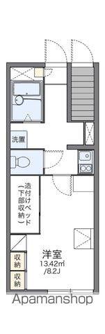 レオパレスフローラⅢ(1K/1階)の間取り写真