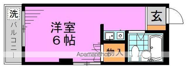 シャトー阿佐谷(ワンルーム/6階)の間取り写真