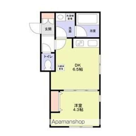 モンレーヴ本駒込(1DK/1階)の間取り写真