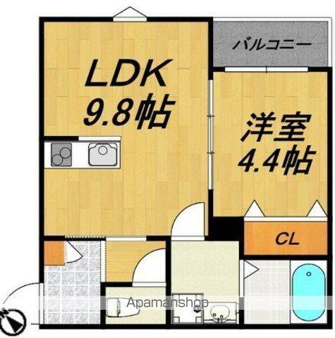 LECOCON半田(1LDK/3階)の間取り写真