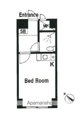 ダイアパレス石神井公園(1K/8階)の間取り写真