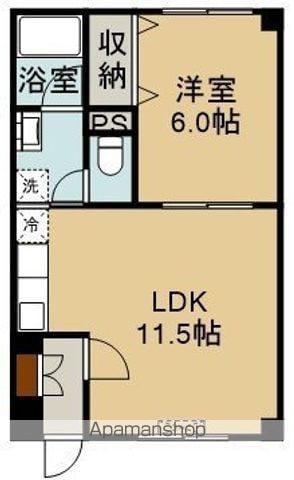 WINDS(1LDK/2階)の間取り写真