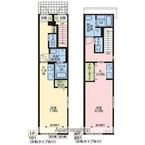 ルミエール(ワンルーム/1階)の間取り写真