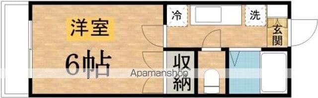 プランドール(1K/1階)の間取り写真