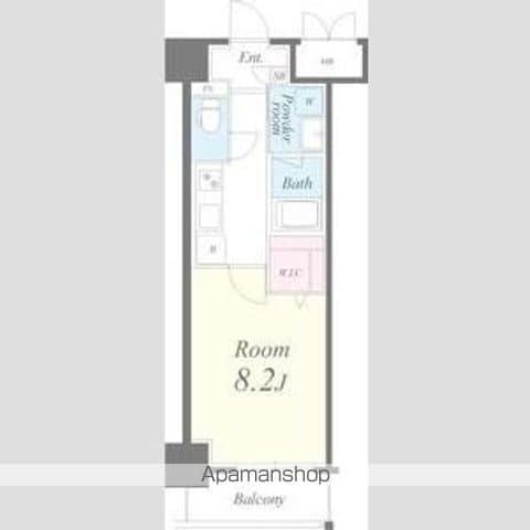 アロハパレス(1K/6階)の間取り写真