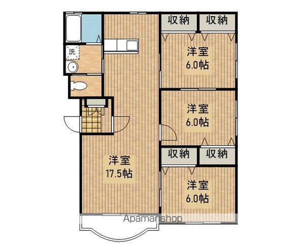 FRAISEマンション(3LDK/4階)の間取り写真